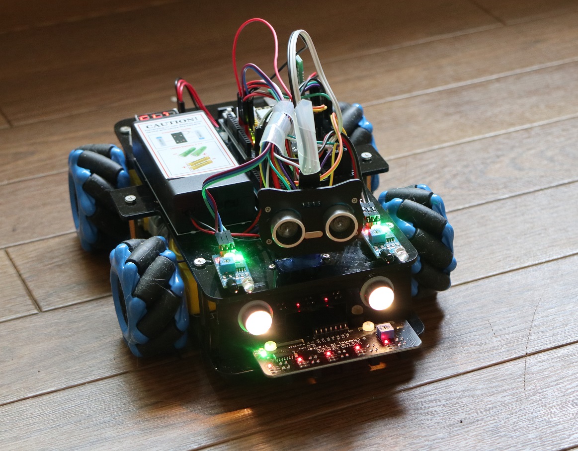 スマホの日本語音声で制御するスマート4WDロボットカー